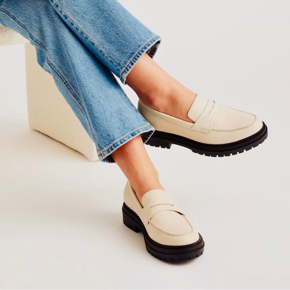 Quince Italian Leather Lug Sole Loefer
